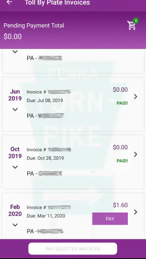 PA Toll Pay screenshot
