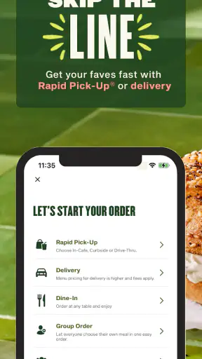 Panera Bread screenshot