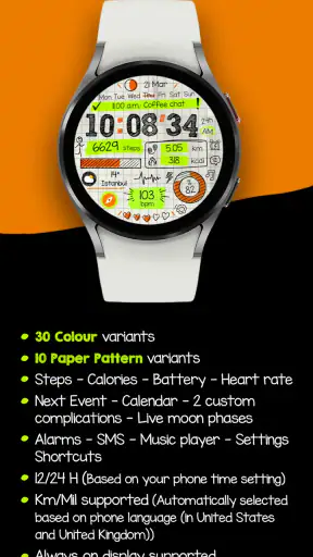 Paper of Time - Watch Face screenshot