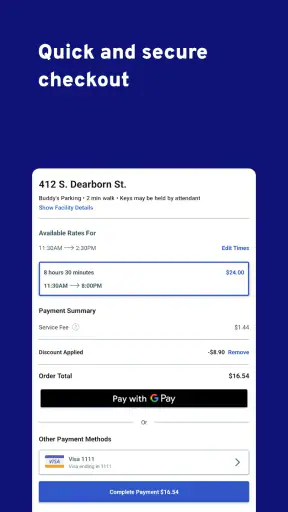ParkWhiz -- Parking App screenshot