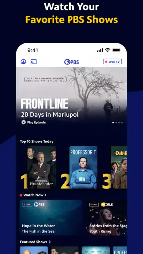 PBS: Watch Live TV Shows screenshot