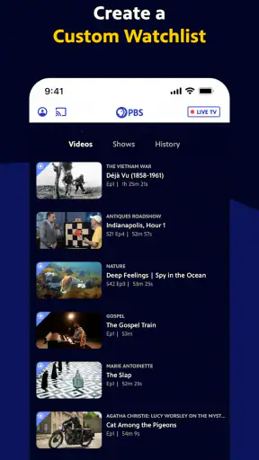 PBS: Watch Live TV Shows screenshot