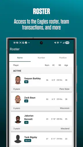 Philadelphia Eagles screenshot