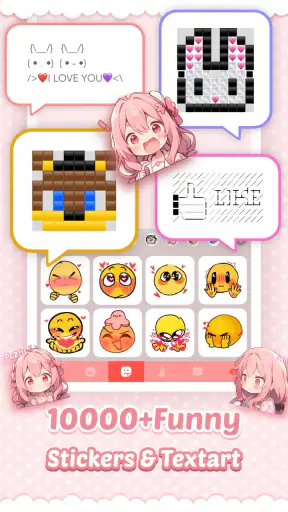 Pink Cute Hippo Theme screenshot