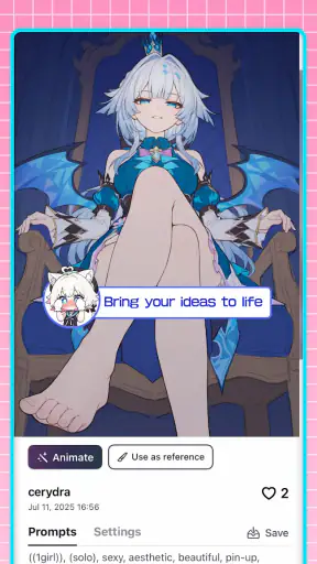 PixAI: AI Anime Art Generator screenshot