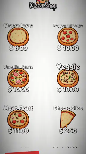 Play Pretend Food Menu screenshot