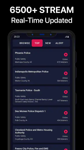 Police Scanner Pro - App screenshot