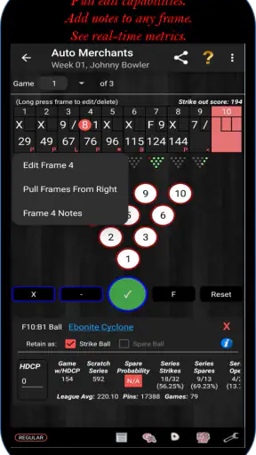 Premier Bowl Scorekeeper screenshot