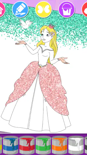 Princess Coloring Book & Games screenshot