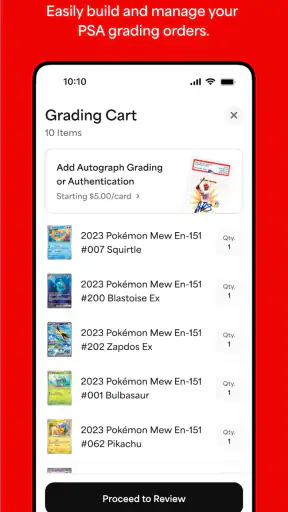 PSA | Card Grading Service screenshot