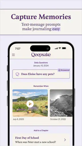 Qeepsake: Family & Baby Book screenshot