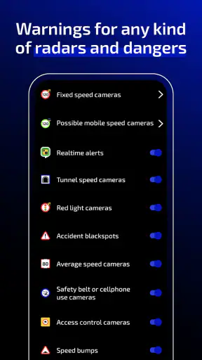 Radarbot Speed Camera Detector screenshot