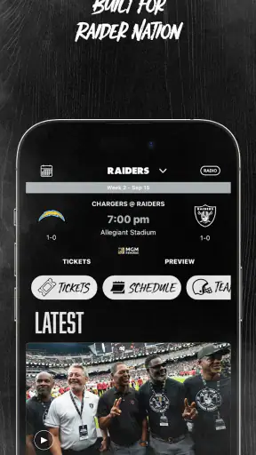 Raiders + Allegiant Stadium screenshot