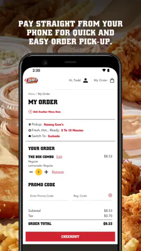 Raising Cane's Chicken Fingers screenshot