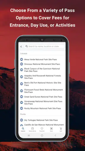 Recreation.gov screenshot