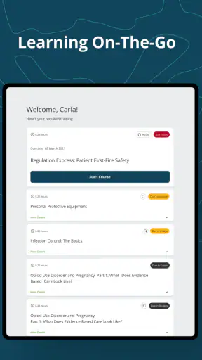 Relias Learner screenshot