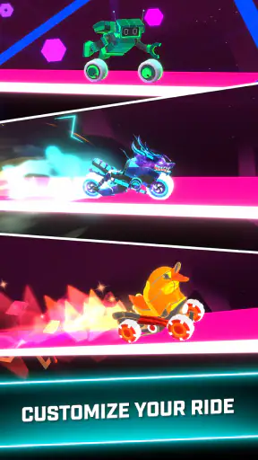 Rider Worlds - Neon Bike Races screenshot