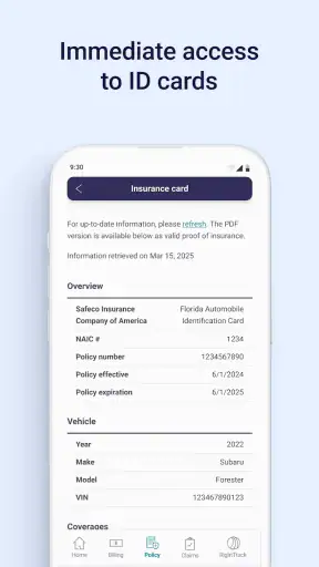 Safeco Mobile screenshot