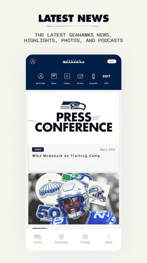 Seattle Seahawks Mobile screenshot