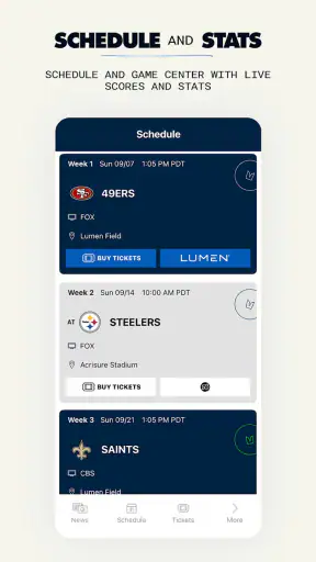 Seattle Seahawks Mobile screenshot