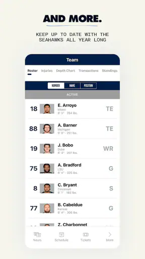 Seattle Seahawks Mobile screenshot