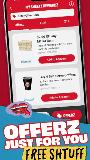 Sheetz Food Delivery & Rewards screenshot