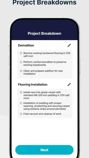SimplyWise Cost Estimator screenshot