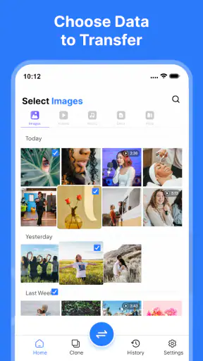 Smart Switch App File Transfer screenshot