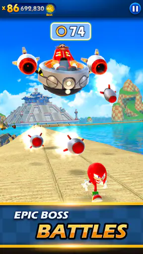 Sonic Dash Endless Runner Game screenshot