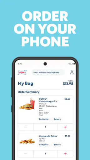 SONIC Drive-In - Order Online screenshot