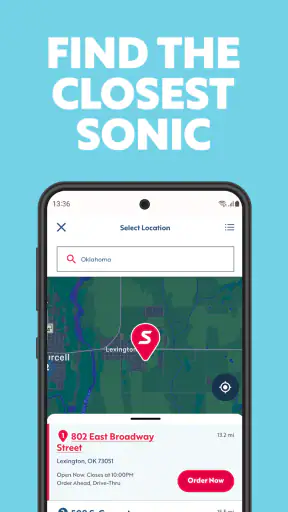 SONIC Drive-In - Order Online screenshot