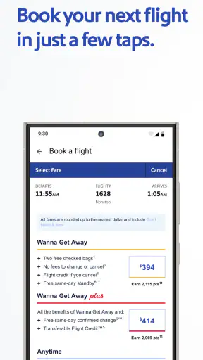 Southwest Airlines: Travel App screenshot