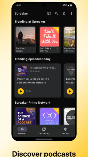 Spreaker Podcasts screenshot