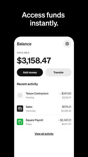 Square Point of Sale: Payment screenshot