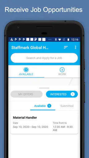 Staffmark WorkNOW screenshot