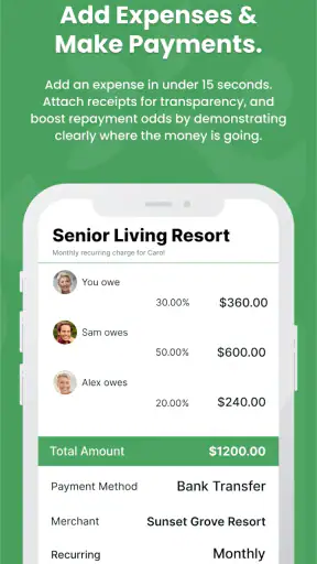 SupportPay: Split Expenses screenshot