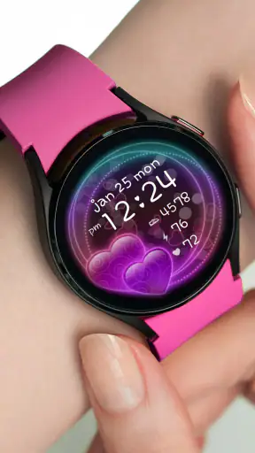 Sweet Hearts Watch Face screenshot