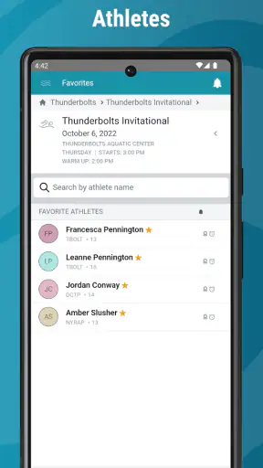 SwimTopia screenshot
