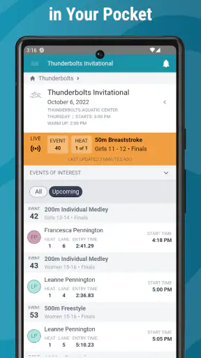 SwimTopia screenshot