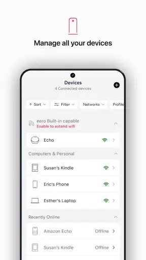 T-Mobile Fiber: eero screenshot