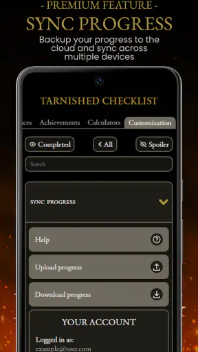 Tarnished Checklist Premium screenshot