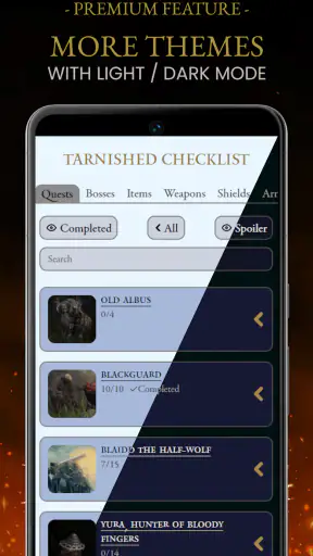 Tarnished Checklist Premium screenshot