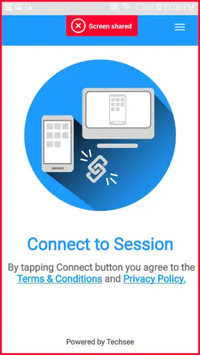 TechSee Instant Mirroring screenshot