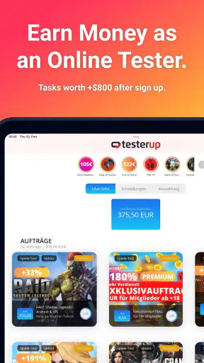testerup - earn money screenshot