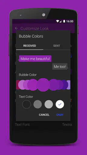 Textra SMS screenshot