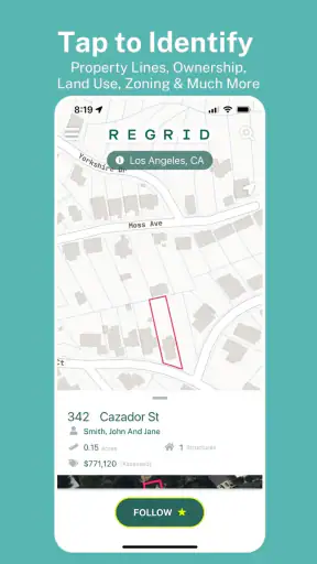 The Regrid Property App screenshot