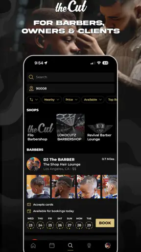 theCut: Barbershop Booking screenshot