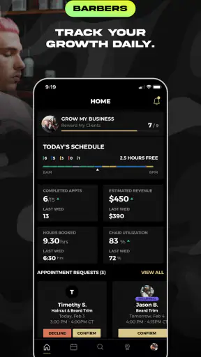 theCut: Barbershop Booking screenshot