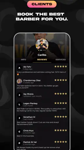 theCut: Barbershop Booking screenshot