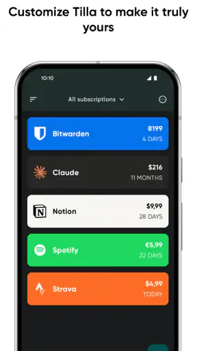 Tilla Premium screenshot